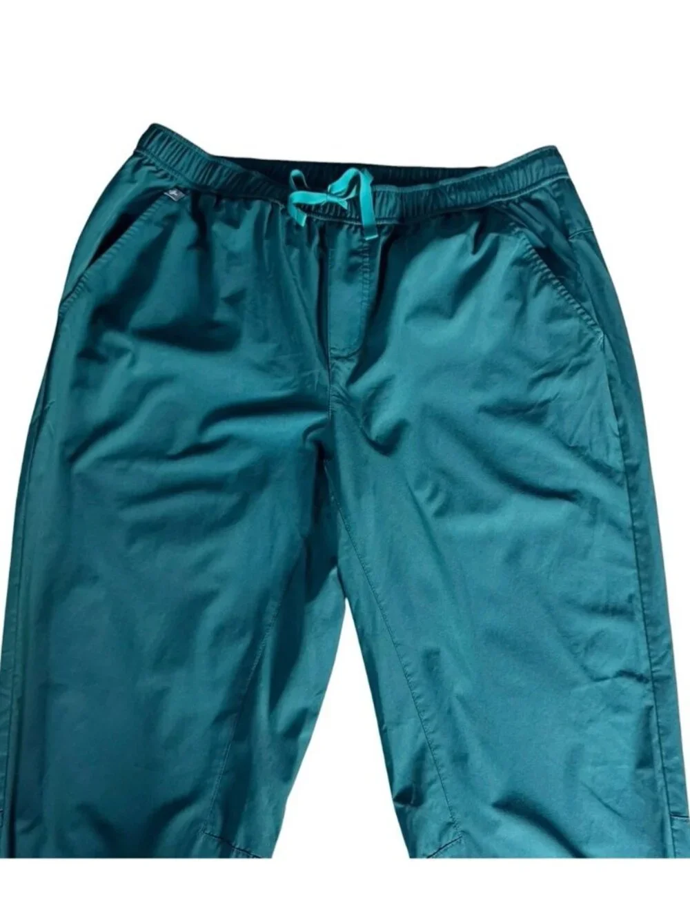 FIGS Men's Sz L Short Tansen Caribbean Blue Jogger Scrub Pants Technical Coll